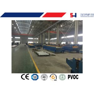 10 Ton Decoiler Corrugated Roof Roll Forming Machine 0.2 - 0.9 mm Thickness