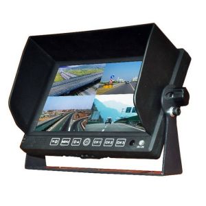 9 Inch All In One DVR car tft monitor , car tft lcd monitor with 4ch cameras