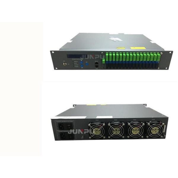 Quality FTTH GPON Pon Catv Edfa Combiner Wdm 16 Port With Per Port 18dbm 2U Rack for sale