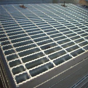 Anti Slip Floor Serrated Steel Grating Hot Dip Galvanized