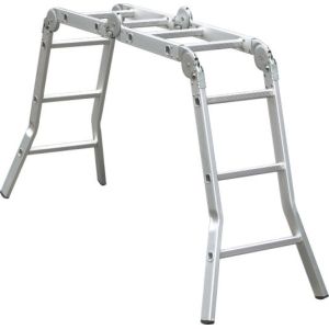 Standard Aluminum Step Ladder 150kg Max Loading Aluminum Folding Ladder