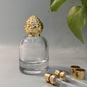 Customizable Gold Color Zinc Alloy Zamak Perfume Caps for Durable and Elegant Fragrance Packaging