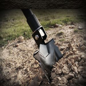Straight Handle Multi Function Camping Shovel 83cm
