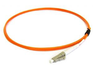 Duplex LC Mulitimode Fiber Optic Pigtail with Orange Aqua Cable , OFNP OFNR