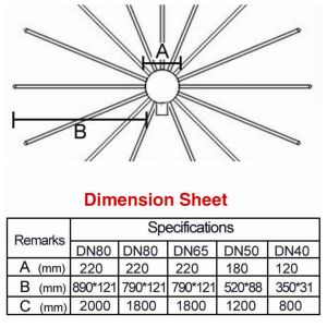 3" Crystal Ball DN40 Dancing Fountain Nozzles