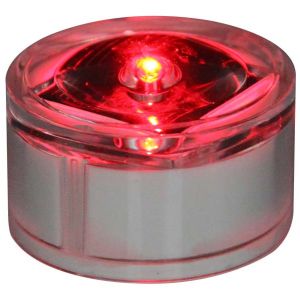 Temper Glass Solar Powered LED Cat Eye Light 40MA Pavement Marker Flashing