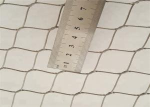China Scenic Safe Protect Wire Rope Mesh , Stainless Steel Rope Net Modified Hole Type on sale