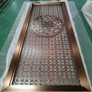 Customized size decorative metal room divider screen french style