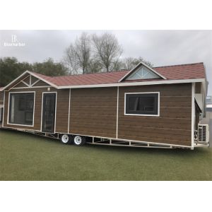 Mobile Prefabricated Tiny Houses Customized With Galvanized Steel Frame