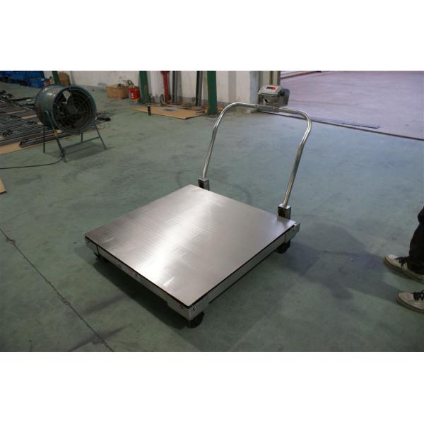 Movable Stainless Steel Platform 3T Electronic Floor Scale Non Slip