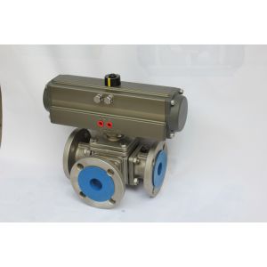 Ball Valves Actuated:Single or double acting pneumatic control