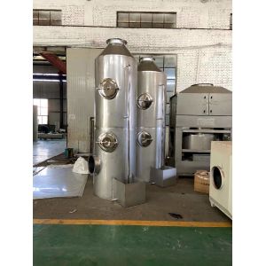 Quality Customized Acid Alkali Waste Gas Treatment PP/SS Material Wet Scrubber Spray Tower for sale
