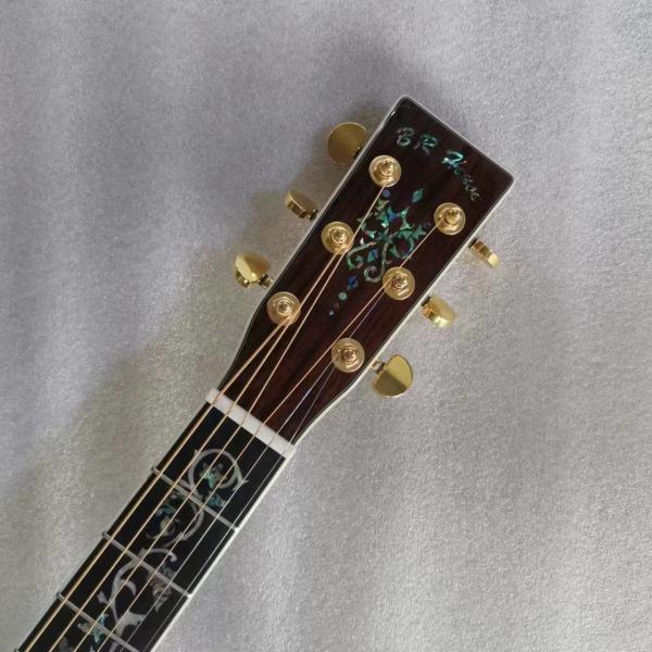 D Classic 45 Dreadnought acoustic guitar with natural Solid spruce TOP with Fishman EQ and hardcase logo