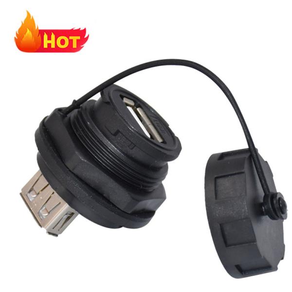 Usb Waterproof Industrial Cable Custom IP67 Male to Female Bayonet C Type USB 3.0 Expansion Cable 30mm 50mm Wire Socket