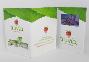 High Resolution 5 Inch Video Postcard With 2G Memory , LCD Greeting Card