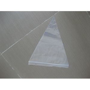 Triangle Ldpe Grip Seal Bag With Stickers For Pizza Saver , Zipper Close