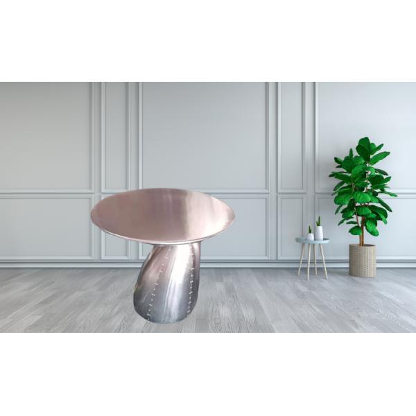 Designer furniture retro industrial style aluminum aviator coffee table mushroom table side table