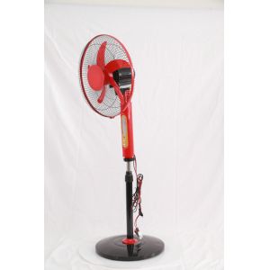 Indoor 2 In 1 Solar AC DC Fan 16 Inch With Copper Motor Long Use Life