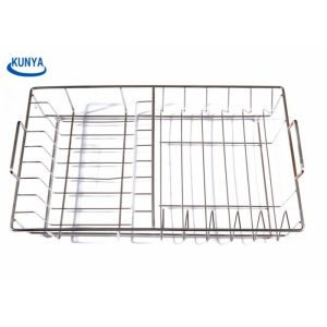 Sliding SUS304 Chicken 1.0mm Basket Woven Grille Steel Mesh