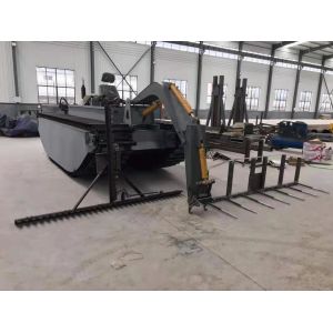 Amphibious Aquatic Weed Harvester water hyacinth reed harvesting cutting machine