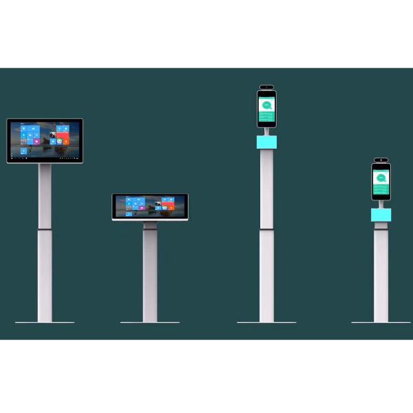 Buy Safe Temperature Measurement kiosk face recognition RFID card reader Machine for access control system MIPS software at wholesale prices