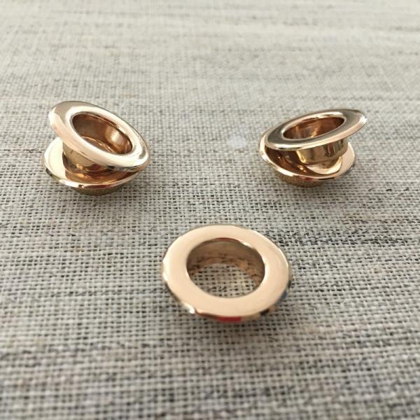 800# 10MM High Quality Round Brass Gold Eyelets Flat