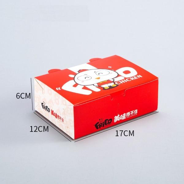 Custom Fast Food Fried Chicken Packaging Boxes For Small Sandwich Hamburger