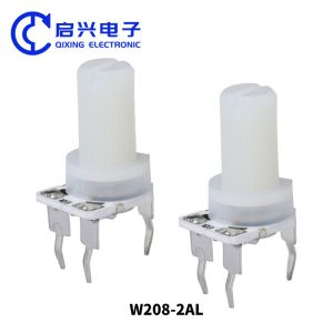 W208 Series Adjustable Resistance Single Coil Glass Glazed Ceramic Potentiometer