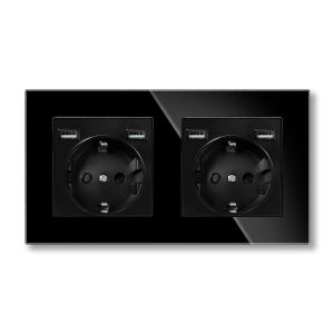 60mm AC250V Electrical Wall Socket Bottom Box 4 Usb Plug Socket Port