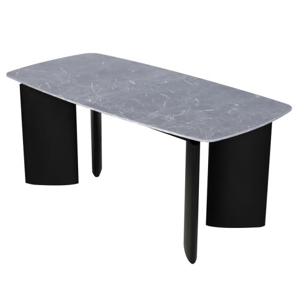 1750*850mm Modern White Fixed Ceramic Kitchen Tables, Flat Packed DT-1008