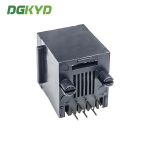 DGKYD5222E1166IWA2DY5 Vertical RJ11 PCB Socket Female Head 1x1 Port 6Pin DIP