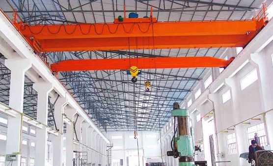 25Ton Double Girder Bridge Crane Overhead Cabin Controlling with Electric Hoist