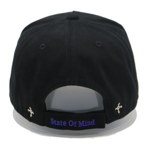 Customized 5 Panel Baseball Cap With 3D Embroidered Logo And Matching Fabric