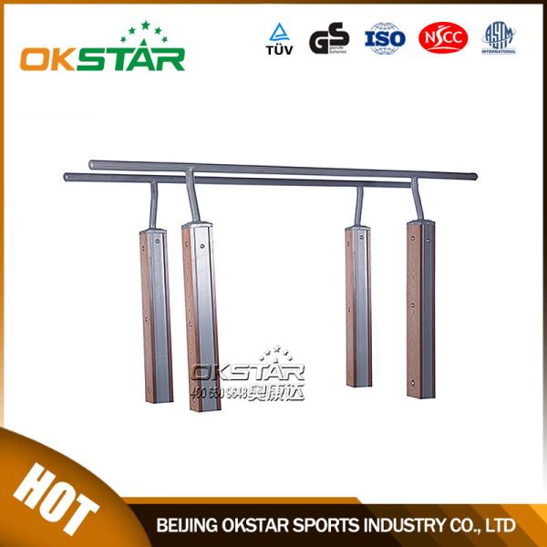 Buy outdoor fitness equipments WPC materials based Parallel Bar with TUV certificates at wholesale prices