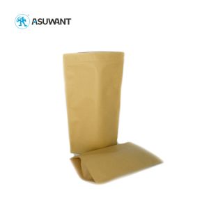 Child Resistant Kraft Zipper Pouch Recycled Brown