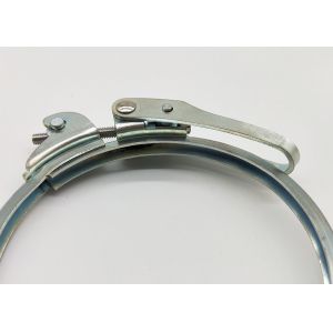 Round Ring Pipe Connection Adjustable 100MM Galvanized Tube Clamp