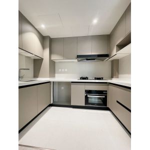 High End Melamine Kitchen Cabinet With Island Custom Cabinets