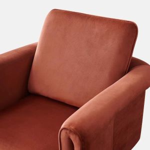 Comfortable Luxury Velvet Stylish Fabric Armchair 900mm Height