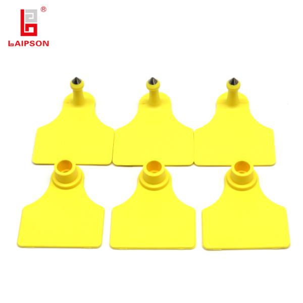 High Quality Tpu Laser Printing Numbers Visual Male Pig Cow Ear Tag For Farm