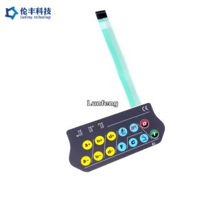 Embossed Keys Custom LED Membrane Switch Tactile Keypad 3M467