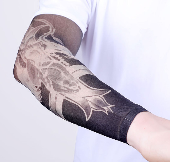 Tattooing Tattoo Sleeve,Summer Sun Cuff, Tattoo, Pattern, Personality Fashion Tattoo;Fabric: nylon 92%,Size: length 35cm