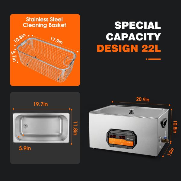 OEM 22 liter ultrasonic cleaner