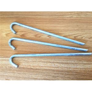 8 Stakes Size Grounding And Earthing Products / Ground Metal Tent Pegs
