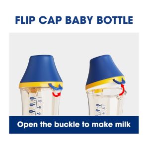 Fast Medium Slow Flow Breastfeeding Bottles PPSU Flip Cap 240ml For Newborns