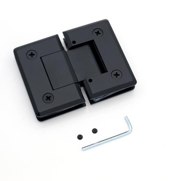 180 Degree Alloy Glass to Glass Bathroom Shower Hinge for 8-12mm Glass Modern Design Style