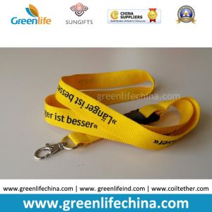 Custom printing breakaway safetyheat transfer lanyard w/heavy duty carabiner