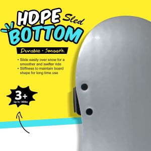 36inch Green PE Foam Snow Sled for Winter Skiing Board Lightweight and Durable