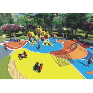 Micro Terrain Outdoor Playground Equipment Garden Climbing Net