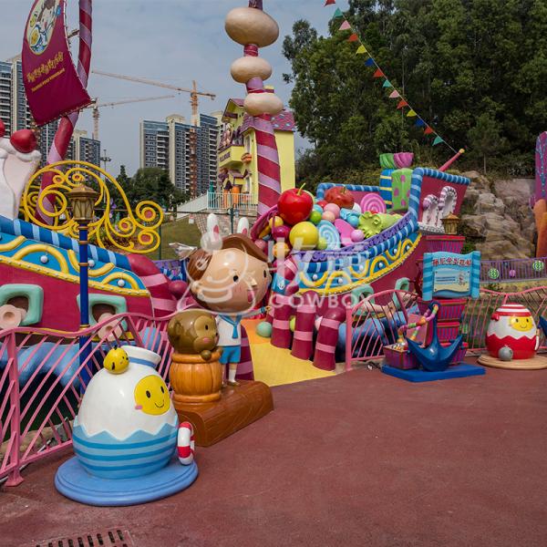 Professional Attractive outdoor playground design themed park equipment supplier from China