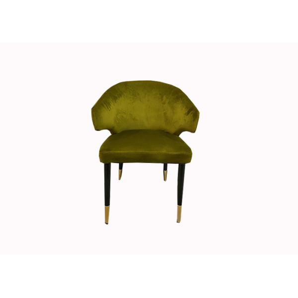 Buy Backrest Wrought Iron Upholstered Dining Chairs at wholesale prices